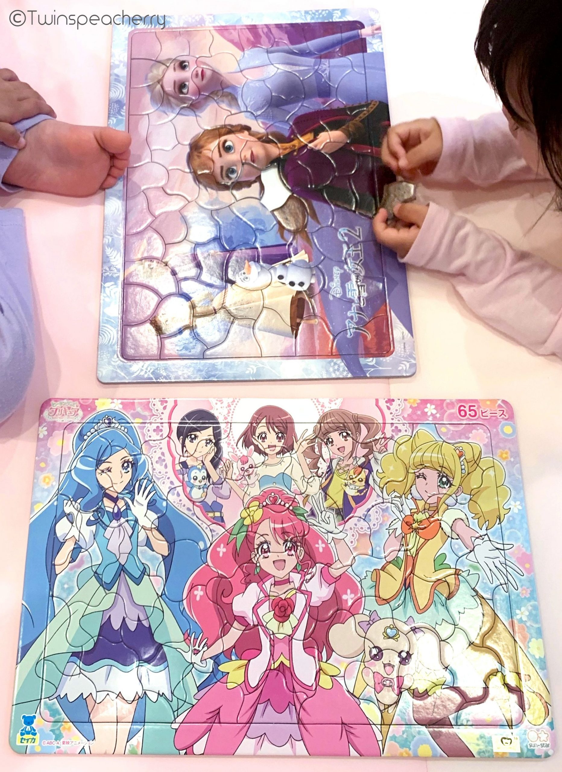 【保育園休園時 幼児4歳と一緒にテレワーク】ヒーリングっど プリキュア/アナと雪の女王 パズル 