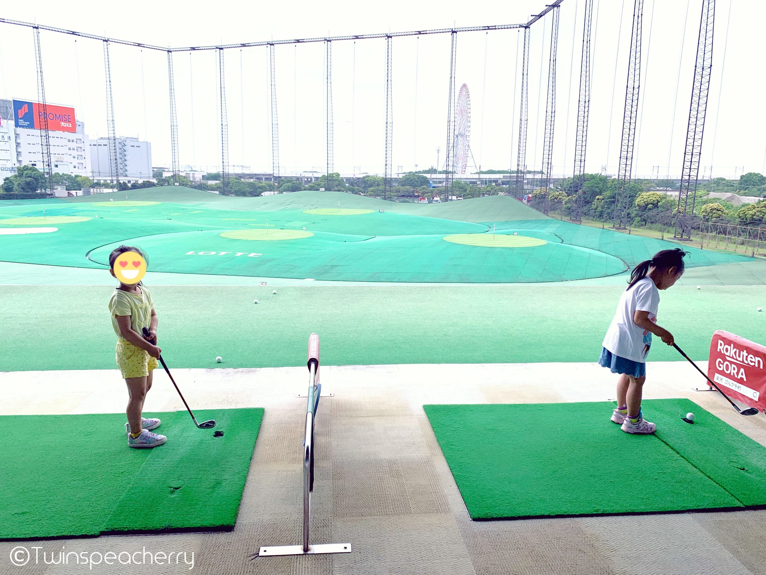 5歳双子 ロッテ葛西LPGAジュニアゴルフスクール入校-千代田区から通えるキッズゴルフスクールの体験・口コミ